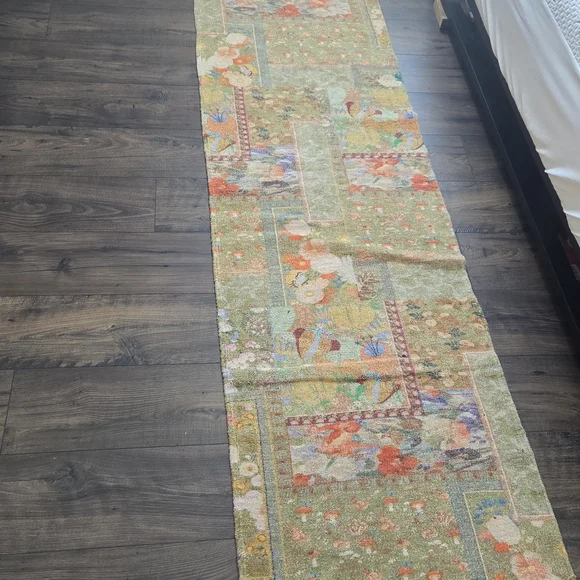 Floral Patterned Runner Rug - Picture 1 of 2
